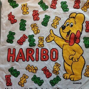 RARE Vintage Haribo Gummy Bears Beach Towel German Promotional